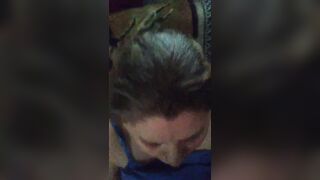 Small dick BBW granny big tits blowjob