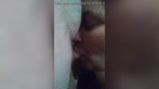 Small dick BBW granny big tits blowjob
