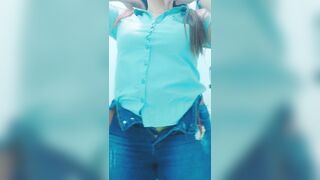 Sexy beautiful sensual Mexican milf does striptease show