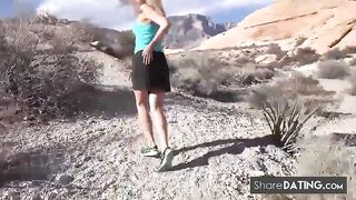 MILF wants a hard sex outdoors