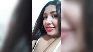18 year old brunette big saggy tits from New York United States fucking her stepbrother's big dick