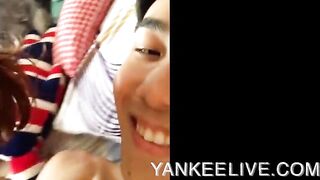 Singaporean girl gives blowjob