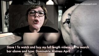 Dominatrix Mistress April - Slave Locked up