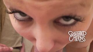Teen with a super tight cunt winces when a fat cock enters
