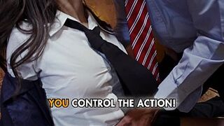 Group sex with schoolgirls in a college