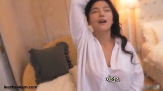 Sexy Korean Lesbian Rubs her Pussy until she Climaxes