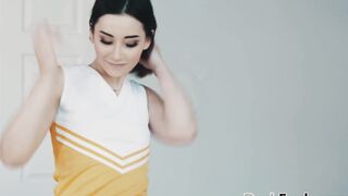 Booty Cheerleader fucks a BBC - Aria Lee