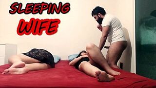 SHHH HORNY HUSBAND TRYING TO FUCK WIFE'S TEEN SISTER !
