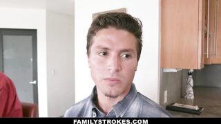 Mom banged by son while cooking for Dad