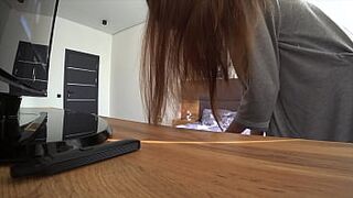 Real Cheating. My Wife And Neighbor Are Having Fun At My House While I'm At Work. Anal Sex