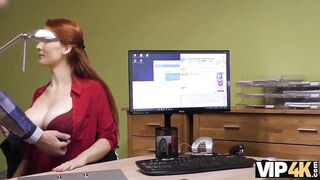 VIP4K. Agent screws busty redhead Isabella Lui because
