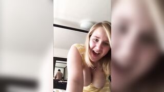 Cute amateur blonde gets fucked from behind