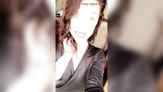 She's working it in work...