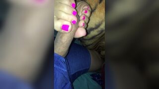 Girlfriend foot job