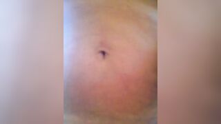 Slave with nipple suckers on, walking about
