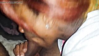Bitch sucking my Big Dick