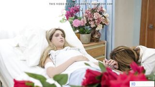Spoiled slut tricked by a maid and a friend