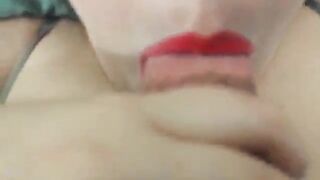 Hot curvy girl begs for cum in her mouth