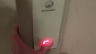 (RISKY PUBLIC SEX) Threesome and facial in an elevator!!!