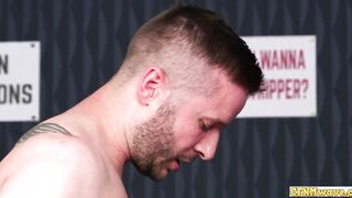 Cock sucking cfnm sluts give a handjob