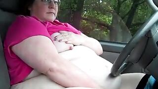 BBW Car Orgasm