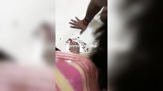 Indian mistress manikka bose foot feeding