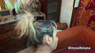 I fuck my wife's slut with a double anal