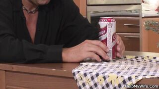 Husband friend bangs his hot brunette wife