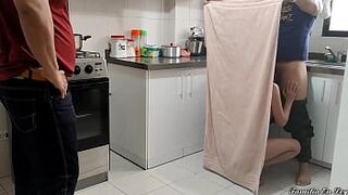 My Stepmother is a Bitch who Likes to be Fucked Next to her Cuckold Husband who Pleases her NTR