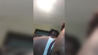 BBC eats her black pussy