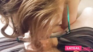 Kitten deepthroats daddy's cock (Part 1)
