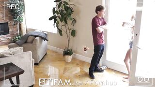SPYFAM Blonde Skinny Step Sis Gets Pounded Hard