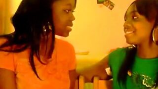 Black girls kissing