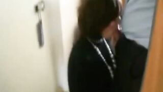 HOT MILF sucks cock and gets mouthful
