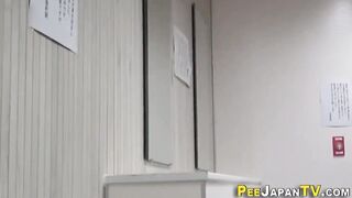 Asians filmed pissing
