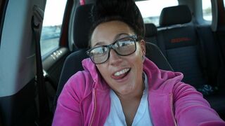 Kinky German Skinny Bitch masturbates Publicly in Car Park