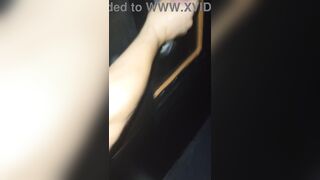 My wife in the booth taking another man's dick for the first time