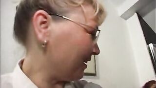 Moustache man and fat girl