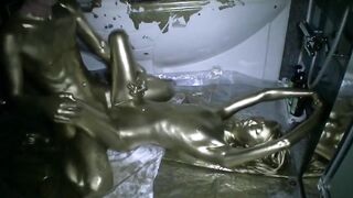 Gold painted Japanese sex
