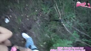 german amateur slut make threesome outdoor and swallow cum