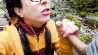 Giving My Friend A Blowjob By The River