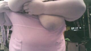 BBW Boob play