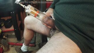 Trapped Penis Getting Needled
