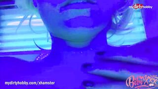 MyDirtyHobby - Teen fingering herself on Solarium