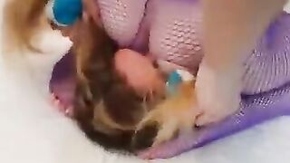 Facesitting two slave girls