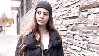 Nymphomaniac latina caught on the street