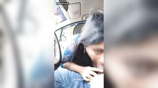 Indian Girl Sucking Dick in Car