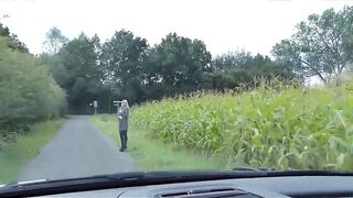 Deutsche MILF Creampie im Freien