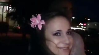 Hard outdoor fuck for a party girl