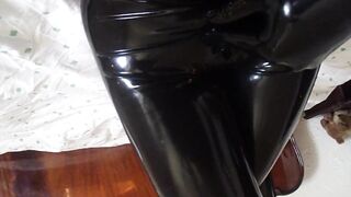 masturbation in latex